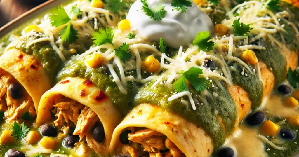 Chicken Verde Enchiladas Recipe